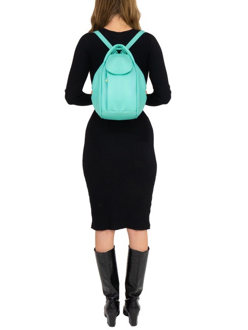 TRIO Rucksack aus Nappaleder helles Salbeigrün - Damentaschen