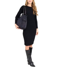 LESAC TRIO St. Rucksack aus Kokosnussleder schwarz26 - Damentaschen - 4