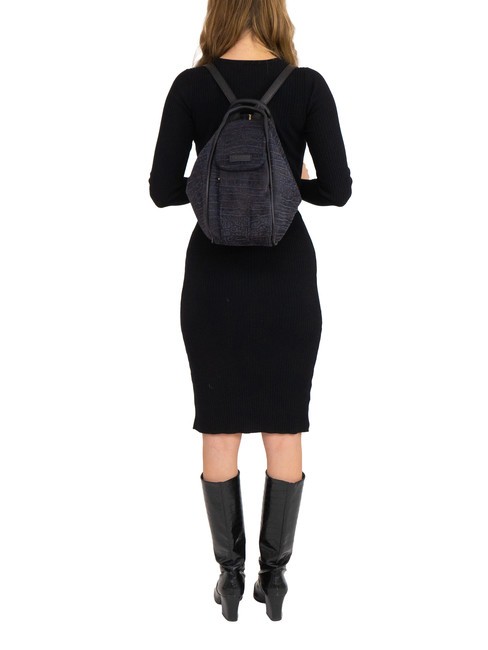 TRIO St. Rucksack aus Kokosnussleder schwarz26 - Damentaschen