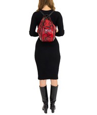 LESAC TRIO Rucksack aus St. Pythonleder rote Python - Damentaschen - 5