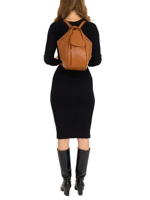 TRIO  Rucksack aus gehämmertem Leder Leder25 - Damentaschen