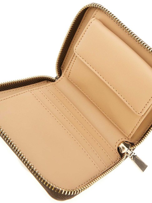 LAUREL  Mini-Geldbörse mit umlaufendem Reißverschluss dunkles Taupe - Brieftaschen Damen