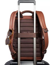 PIQUADRO CRONUS  13-Zoll-PC-Rucksack aus Leder BRAUN - PC-Rucks&auml;cke - 4