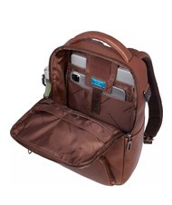 PIQUADRO CRONUS  13-Zoll-PC-Rucksack aus Leder BRAUN - PC-Rucks&auml;cke - 5