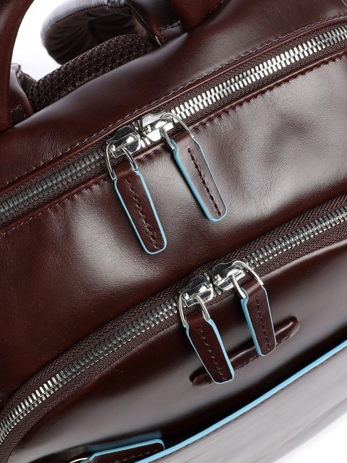 Rucksack Linie BLUE SQUARE, aus Leder MAHAGONI - PC-Rucksäcke