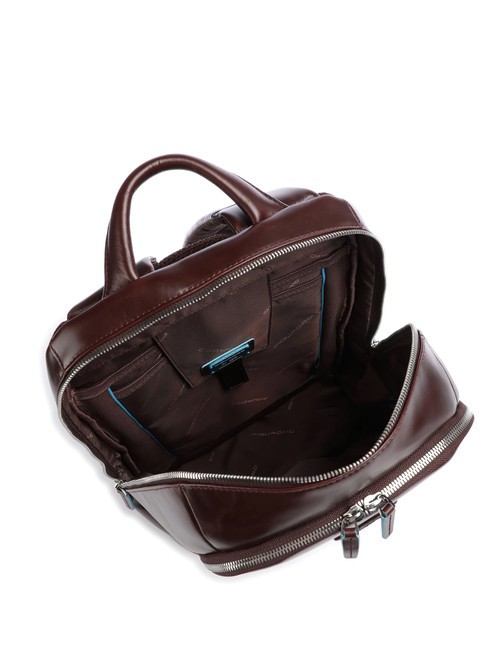 Rucksack Linie BLUE SQUARE, aus Leder MAHAGONI - PC-Rucksäcke