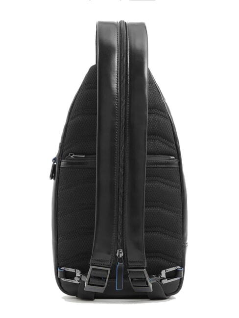 BLUE SQUARE One-Shoulder-Rucksack aus Leder Schwarz - Umhängetaschen Herren