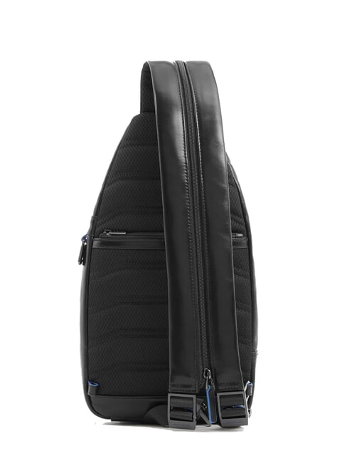 BLUE SQUARE One-Shoulder-Rucksack aus Leder Schwarz - Umhängetaschen Herren