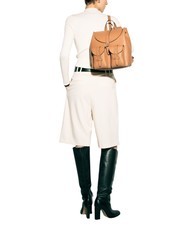 FURLA GARDENIA Lederrucksack mit Keria-Print Brandy - Damentaschen - 3