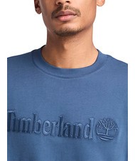 TIMBERLAND EMBROIDERY TONAL Baumwoll t-shirt dunkler Jeansstoff - Herren-T-Shirts - 3