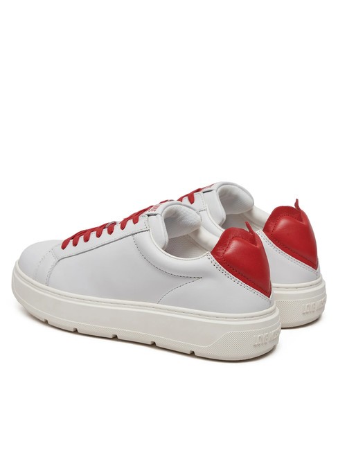 BOLD 40 Ledersneaker wei&szlig; Rot - Damenschuhe