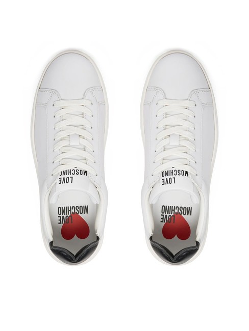 BOLD 40 Ledersneaker weiß schwarz - Damenschuhe