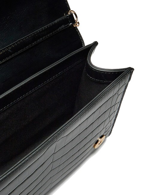 CROCO Schulter-Clutch schwarzer Krokus - Damentaschen