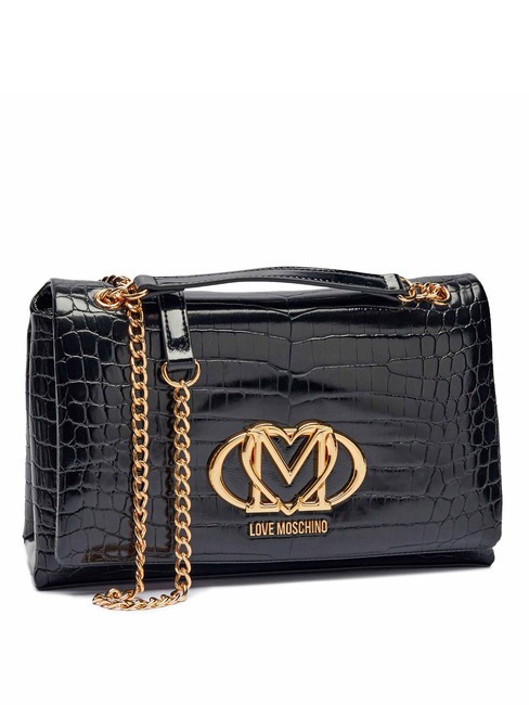 CROCO Convertible Schulter-/Umhängetasche schwarzer Krokus - Damentaschen