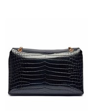 LOVE MOSCHINO CROCO Convertible Schulter-/Umhängetasche schwarzer Krokus - Damentaschen - 3