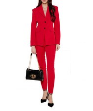 LOVE MOSCHINO CROCO Convertible Schulter-/Umhängetasche schwarzer Krokus - Damentaschen - 6