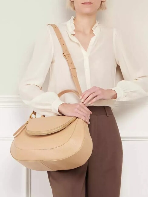 SOLE Handtasche mit Schultergurt aus Leder getoastet - Damentaschen