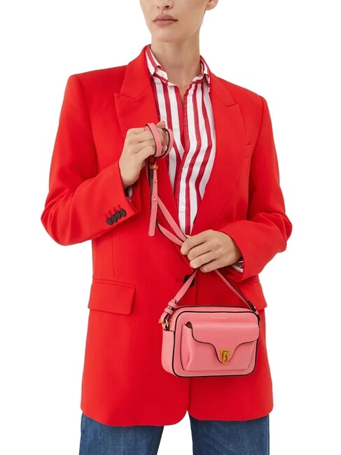 BEAT SOFT Minitasche aus strukturiertem Leder hyperrosa - Damentaschen