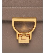 COCCINELLE ARLETTIS Handtasche aus gehämmertem Leder warmes Taupe - Damentaschen - 4