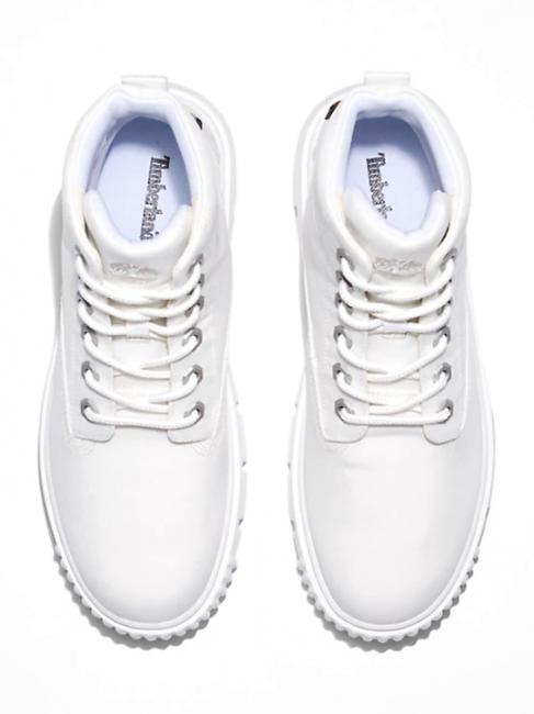 GREYFIELD Stiefeletten aus Segeltuch blanc de blanc - Damenschuhe