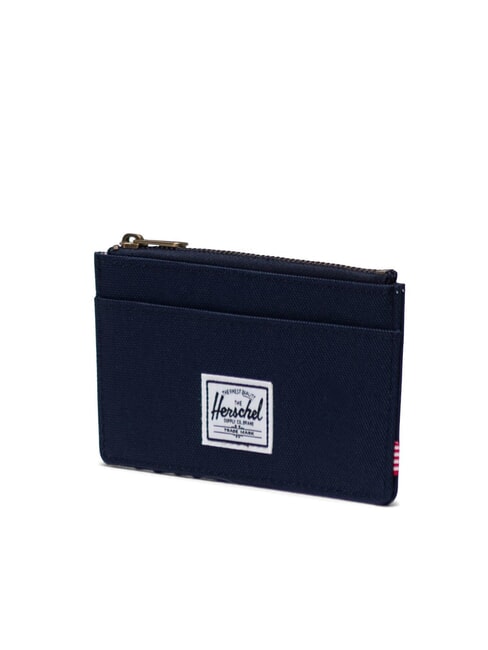 OSCAR Flaches Kartenetui mit Münzfach PFAUMANTEL / HELLBRAUN - Brieftaschen Herren