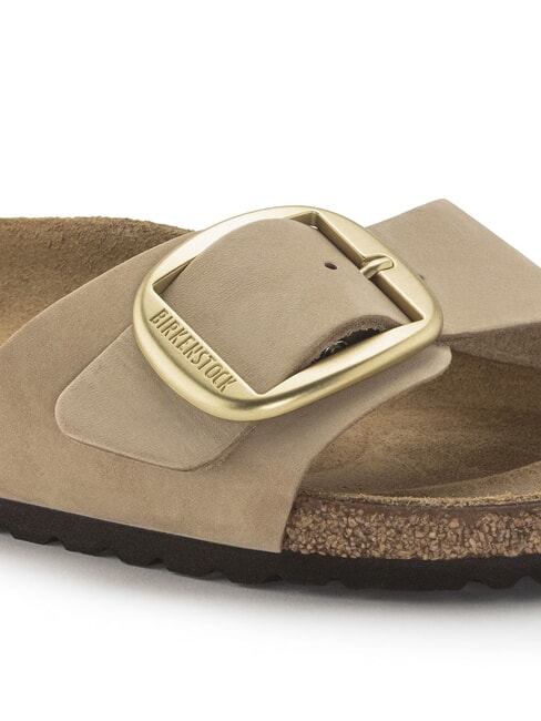 MADRID BIG BUCKLE Slipper aus Nubukleder Sandburg - Damenschuhe