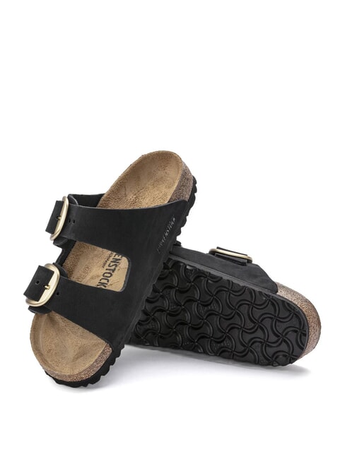 ARIZONA BIG BUCKLE Slipper-Sandale aus Nubukleder Schwarz - Damenschuhe