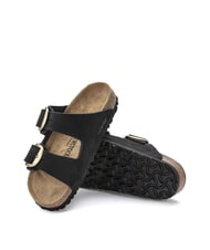 BIRKENSTOCK ARIZONA BIG BUCKLE Slipper-Sandale aus Nubukleder Schwarz - Damenschuhe - 6