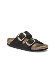 BIRKENSTOCK ARIZONA BIG BUCKLE Slipper-Sandale aus Nubukleder Schwarz - Damenschuhe - 3