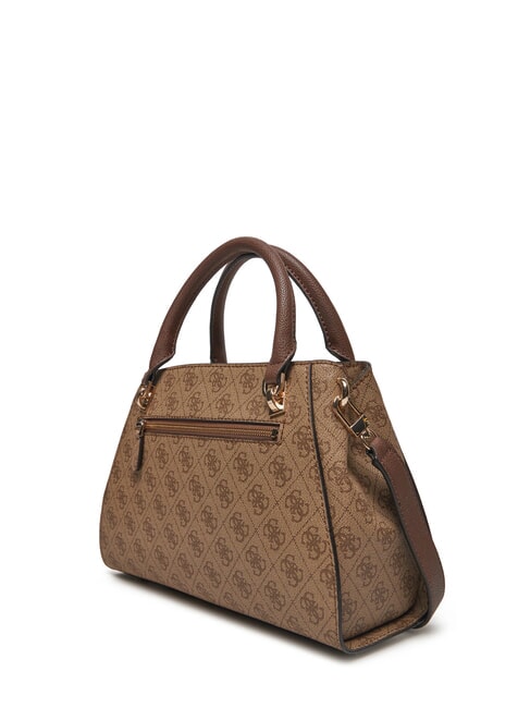 NOELLE Handtasche mit Schultergurt Latte-Logo / braun - Damentaschen