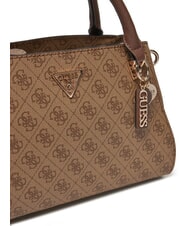 GUESS NOELLE Handtasche mit Schultergurt Latte-Logo / braun - Damentaschen - 3