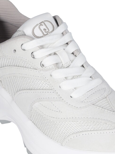 EVA 03 Sneakers aus Wildleder und hellem Mesh creme/wei&szlig; - Damenschuhe