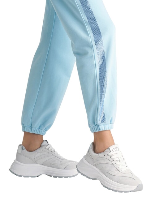 EVA 03 Sneakers aus Wildleder und hellem Mesh creme/wei&szlig; - Damenschuhe