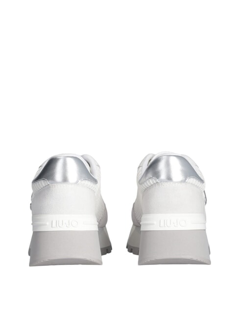 AMAZING 25 Sneakers aus Wildleder und Mesh Weißsilber - Damenschuhe