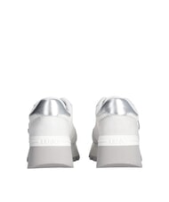 LIUJO AMAZING 25 Sneakers aus Wildleder und Mesh Weißsilber - Damenschuhe - 6