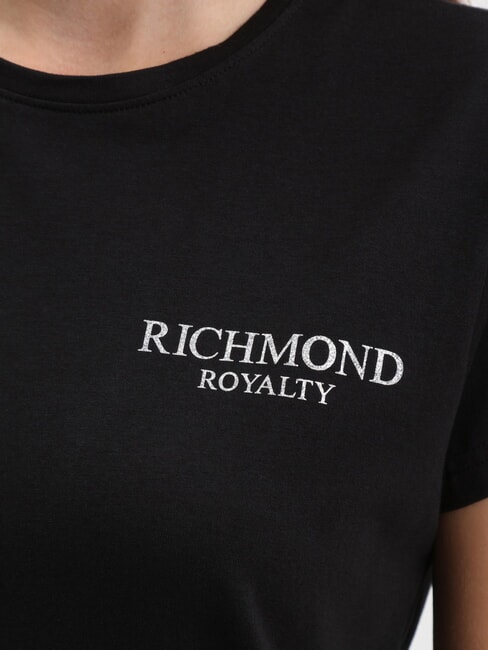 REUCA T-Shirt aus Stretch-Baumwolle schwarz/silber dunkel - T-Shirts und Tops für Damen