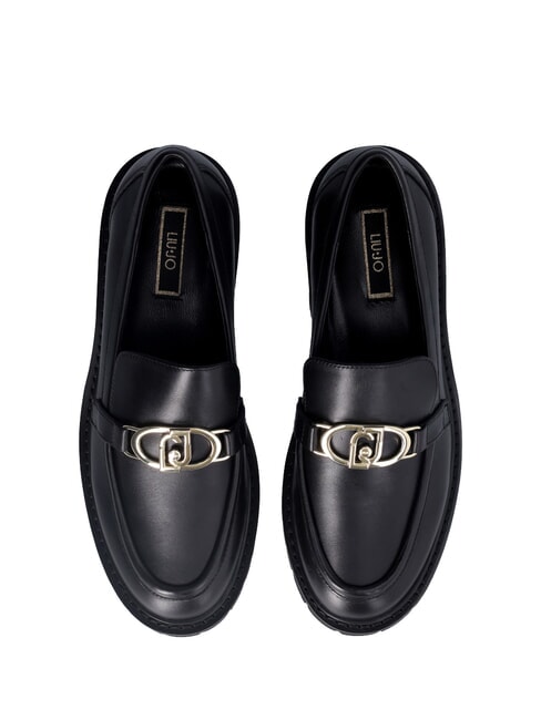 CORA 01  Mokassins aus Leder Schwarz - Damenschuhe