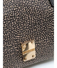 BORBONESE TEAPOT Kofferraumtasche mit Schultergurt OP / NATUR / SCHWARZ - Damentaschen - 3