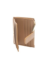 COCCINELLE METALLIC SOFT Flache Geldbörse aus strukturiertem Leder - Brieftaschen Damen