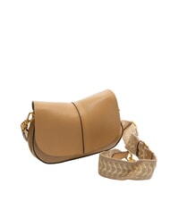 GIANNI CHIARINI HELENA ROUND Ledertasche mit doppeltem Schultergurt Natur - Damentaschen - 2