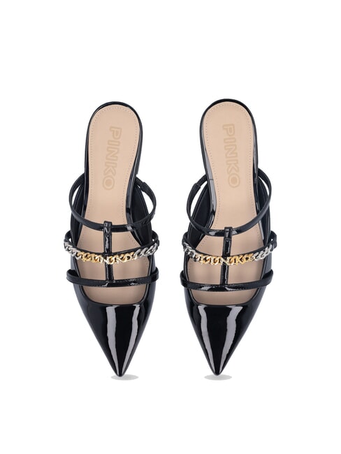 GIANIRA Ballerinas aus Lackleder schwarze Limousine - Damenschuhe