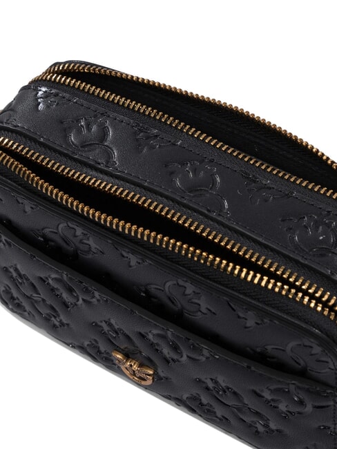 EMBOSSED LOGO Schulterkameratasche schwarz-antikgold - Damentaschen