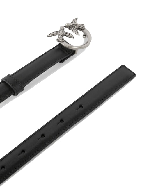 LOVE BERRY Lederg&uuml;rtel schwarz-altsilber - G&uuml;rtel