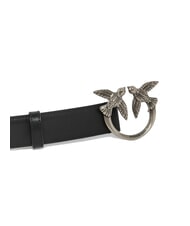 PINKO LOVE BERRY Lederg&uuml;rtel schwarz-altsilber - G&uuml;rtel - 3
