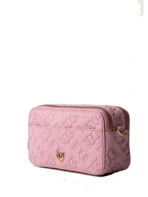 EMBOSSED LOGO Schulterkameratasche lila-antikgold - Damentaschen