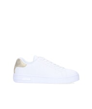 ARMANI EXCHANGE AX LOGO EMBOSSED Turnschuhe Op.Wei&szlig;+Blassgold - Damenschuhe - 2