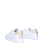 ARMANI EXCHANGE AX LOGO EMBOSSED Turnschuhe Op.Wei&szlig;+Blassgold - Damenschuhe - 3