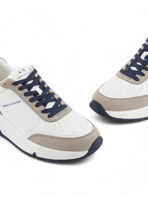 A|X Sneakers mit kontrastierenden Details gebrochenes Weiß+Seil - Herrenschuhe