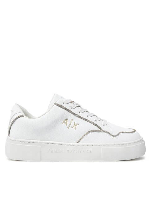 A|X LOGO STRASS Turnschuhe gebrochenes Weiß+Blassgold - Damenschuhe