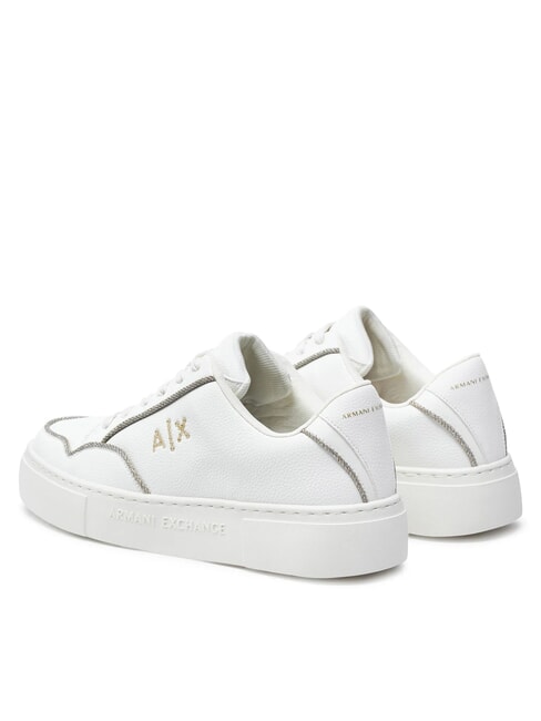 A|X LOGO STRASS Turnschuhe gebrochenes Weiß+Blassgold - Damenschuhe